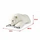 Large plush Polar Bear lying down 109 cm.
