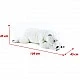 Large plush Polar Bear lying down 109 cm.