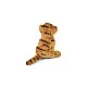 Plush Bengal Tiger sitting 15 cm.