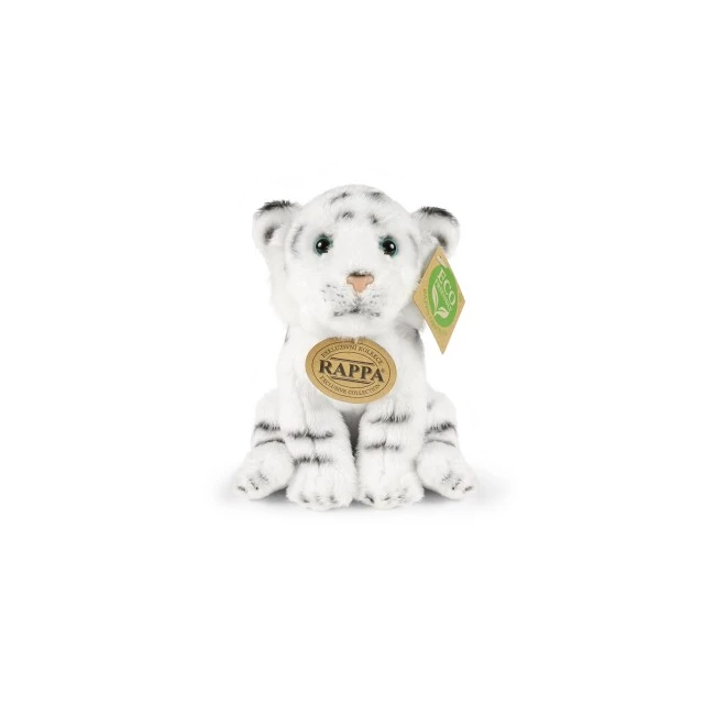 Plush White Tiger Sitting 15 cm.