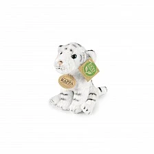 Plush White Tiger Sitting 15 cm.