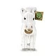 Plush White horse with white mane 24 cm. standing