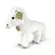 Plush White horse with white mane 24 cm. standing