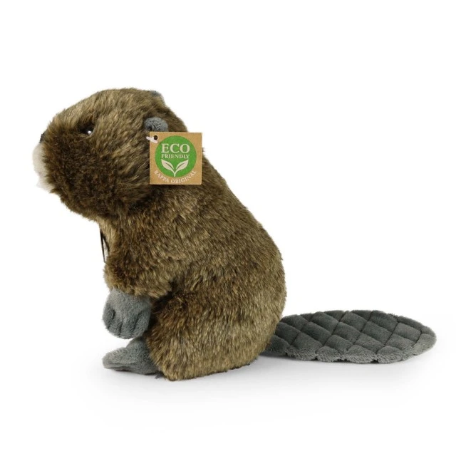Plush Beaver baby 22 cm. sitting
