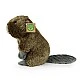 Plush Beaver baby 22 cm. sitting