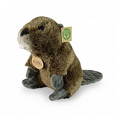Plush Beaver baby 22 cm. sitting