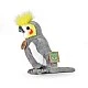 Plush parrot Corella 18 cm.