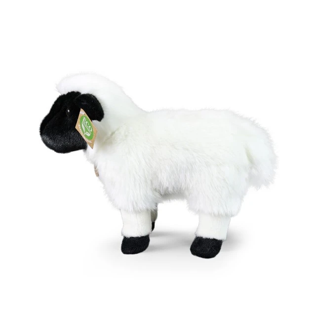 Plush Sheep 27 cm. standing black and white