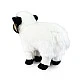 Plush Sheep 27 cm. standing black and white