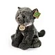 Plush British gray cat sitting 25 cm. Eco friends series