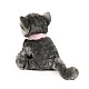 Plush British gray cat sitting 25 cm. Eco friends series