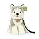 Plush Husky Dog with leash 28 cm. Eco friends series