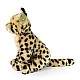 Plush Serval 30 cm. sitting series Eco Friends
