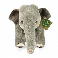Plush Asian elephant 20 cm. standing Eco Friends series