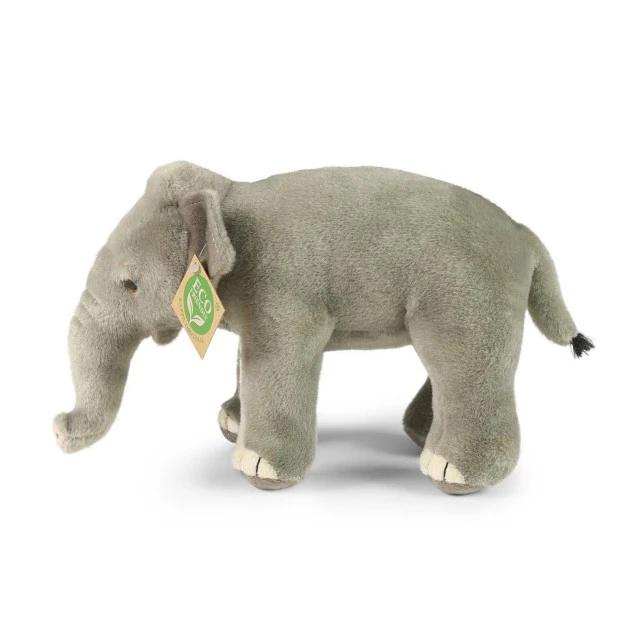 Plush Asian elephant 20 cm. standing Eco Friends series