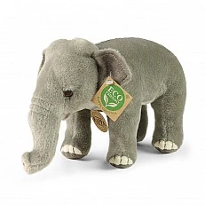 Plush Asian elephant 20 cm. standing Eco Friends series