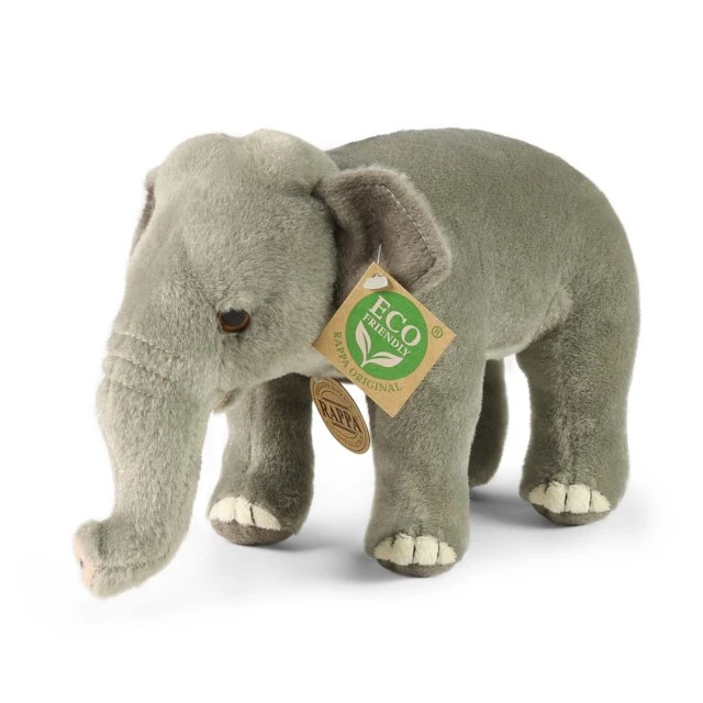 Plush Asian elephant 20 cm. standing Eco Friends series