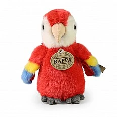 Plush Red Macaw Baby 16 cm. Eco Friends series