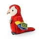 Plush Red Macaw Baby 16 cm. Eco Friends series