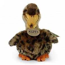 Plush Brown Duck 19 cm. Eco Friends series