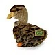Plush Brown Duck 19 cm. Eco Friends series