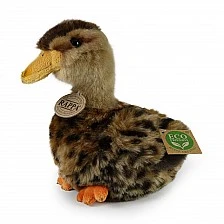 Plush Brown Duck 19 cm. Eco Friends series