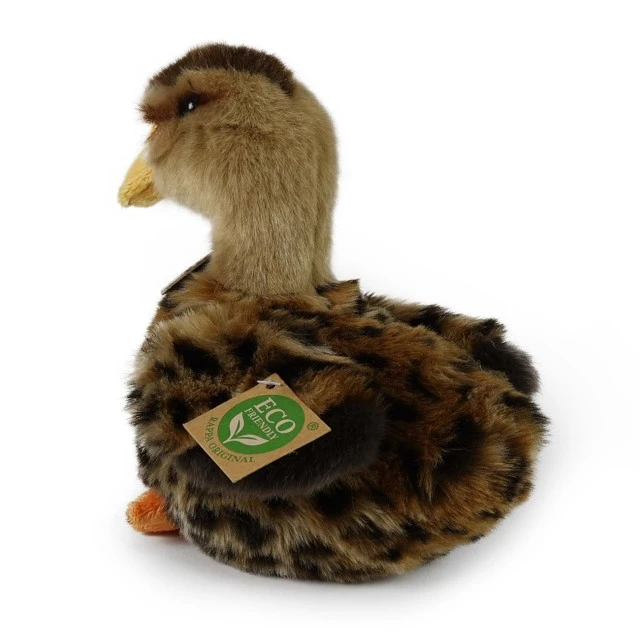 Plush Brown Duck 19 cm. Eco Friends series