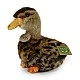 Plush Brown Duck 19 cm. Eco Friends series