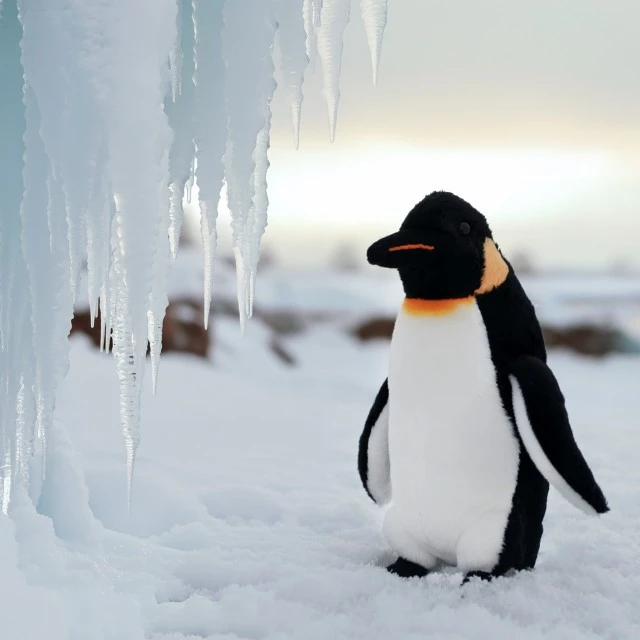 Plush Penguin baby 18 cm. Eco friends series