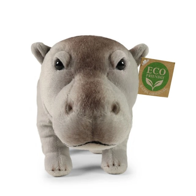 Plush Hippo 32 cm. standing series Eco Friends