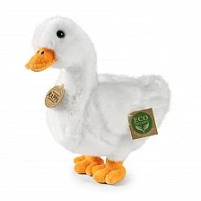 Plush White Duck 24 cm. Eco Friends series