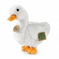 Plush White Duck 24 cm. Eco Friends series