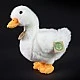 Plush White Duck 24 cm. Eco Friends series