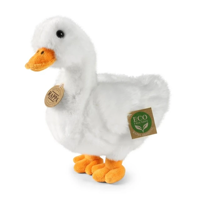 Plush White Duck 24 cm. Eco Friends series