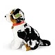 Plush Australian Shepherd with collar sitting 35 cm. Eco Friends series