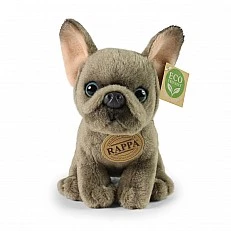 Plush French Bulldog baby 18 cm. Eco friends series