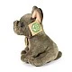 Plush French Bulldog baby 18 cm. Eco friends series