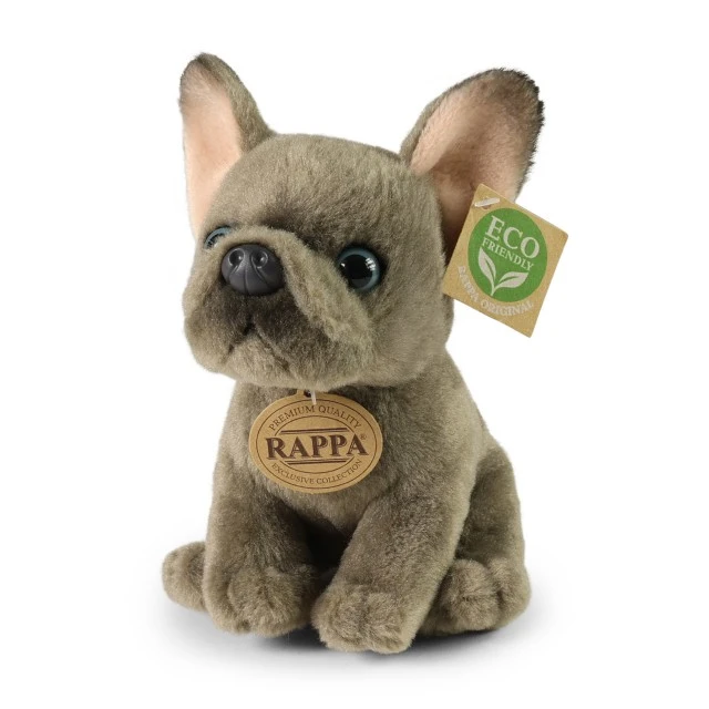 Plush French Bulldog baby 18 cm. Eco friends series