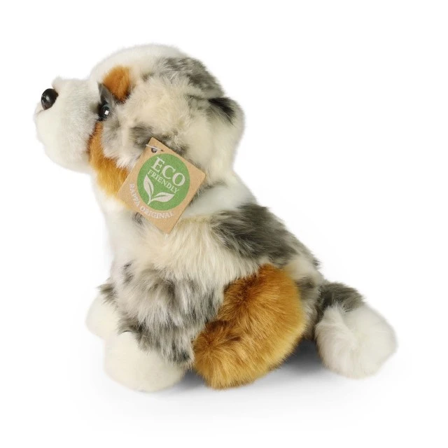 Plush Australian Shepherd baby sitting 20 cm. Eco Friends series