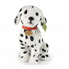 Plush Dalmatian dog with collar 30 cm. Eco friends series