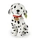 Plush Dalmatian dog with collar 30 cm. Eco friends series