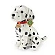 Plush Dalmatian dog with collar 30 cm. Eco friends series