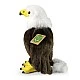 Plush Eagle 25 cm. Eco Friends series