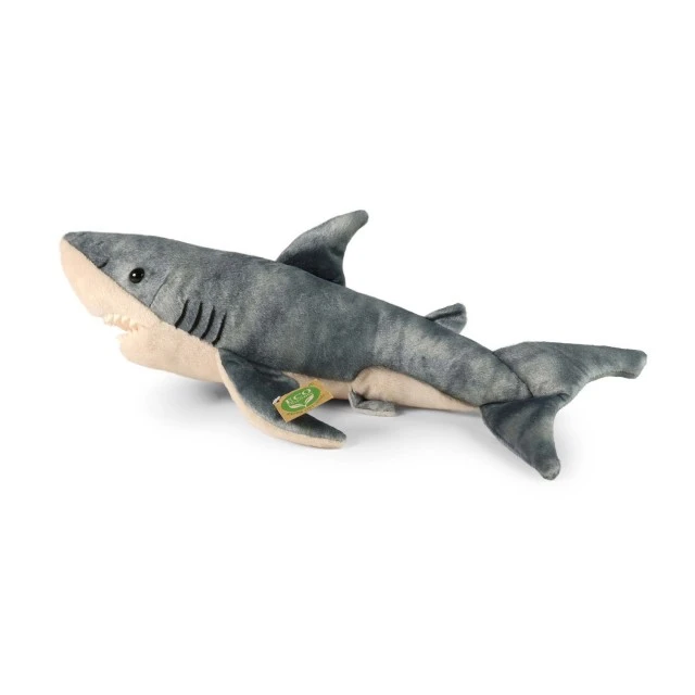Plush Great White Shark 40 cm. Eco Friends series