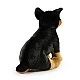 Plush Doberman dog 30 cm. Eco friends series