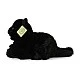 Plush Black Cat baby 22 cm. lying series Eco Friends