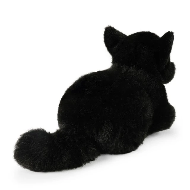 Plush Black Cat baby 22 cm. lying series Eco Friends