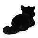 Plush Black Cat baby 22 cm. lying series Eco Friends