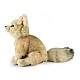 Plush Desert Fox Fennec 26 cm. sitting series Eco Friends