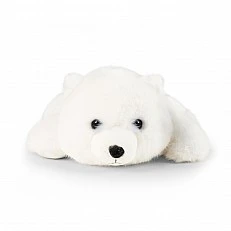 Plush Polar Bear 29 cm. lying down LazyAnimals series